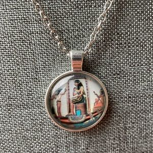 Egyptian Pharaoh Silver Necklace